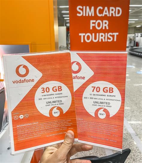 vodafone italy tourist sim card